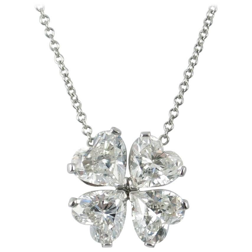 Four-Leaf Clover Diamond Pendant by J. Birnbach