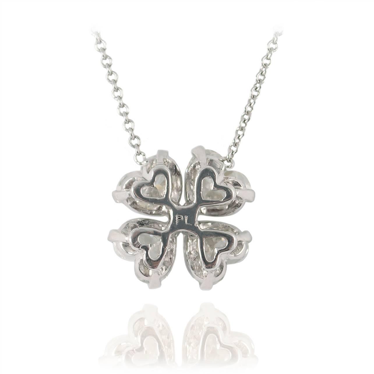 four leaf clover diamond necklace