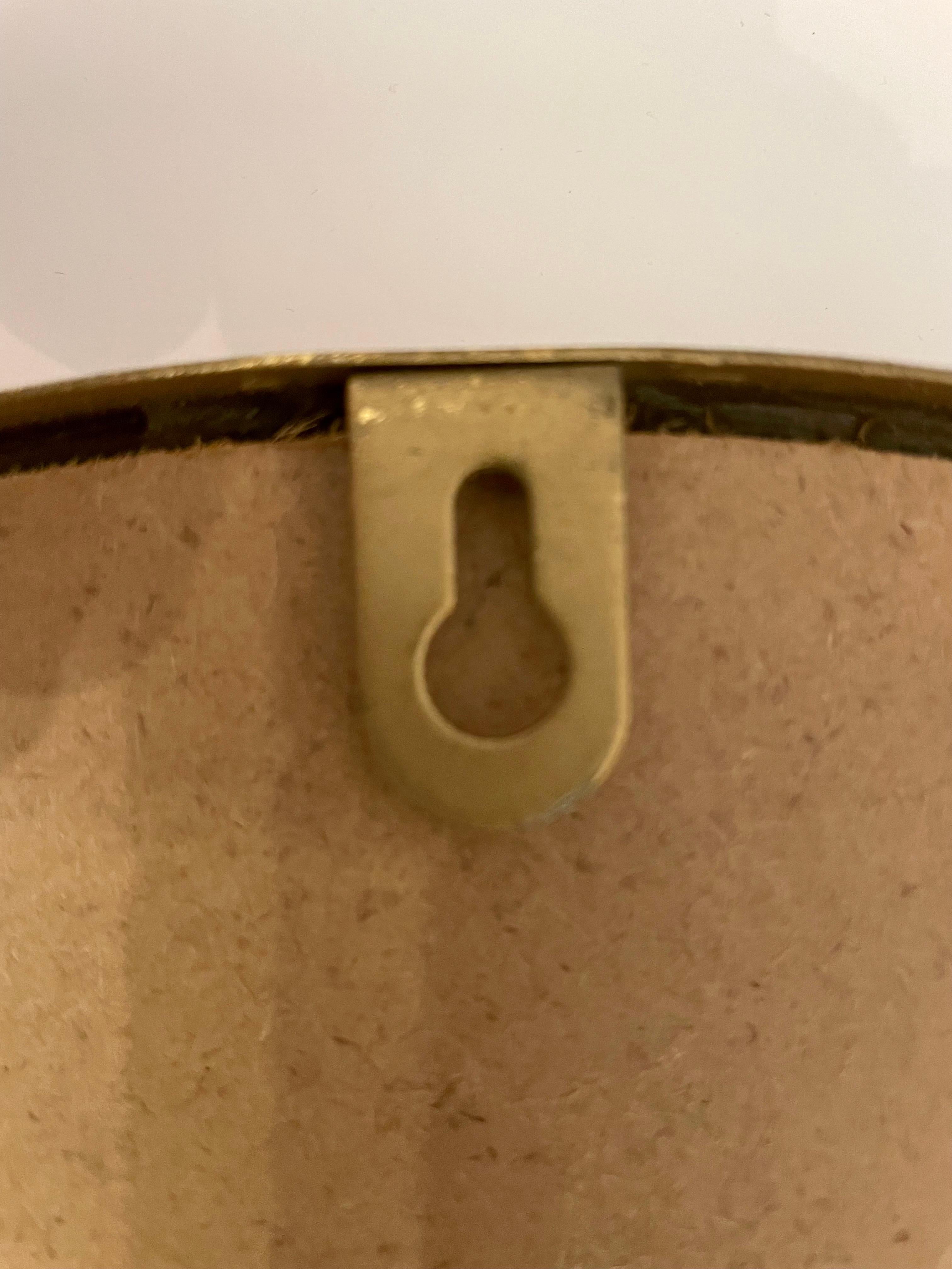 Miroir en forme de trèfle à quatre feuilles en fer doré 3