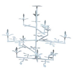 Lampadario a grappolo a quattro foglie in gesso