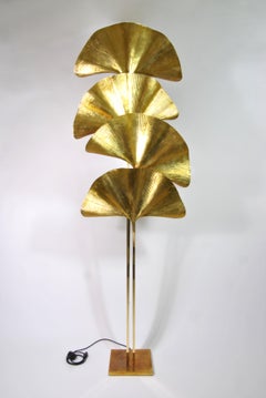 Four-Leaf "Ginkgo" Floor Lamp, Design Tommaso Barbi, Italy, 1970