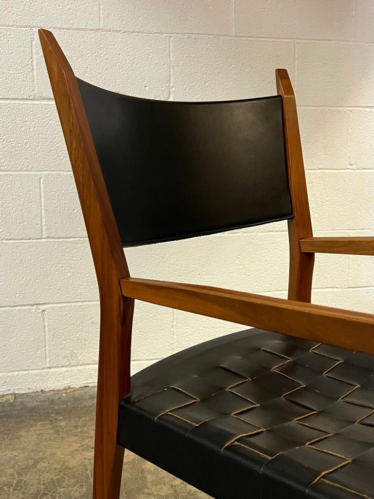 Four Leather Armchairs by Paul McCobb 6