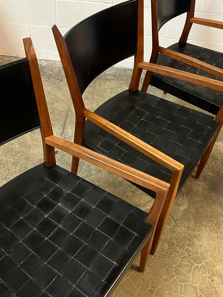Sessel aus Leder von Paul McCobb im Angebot 1
