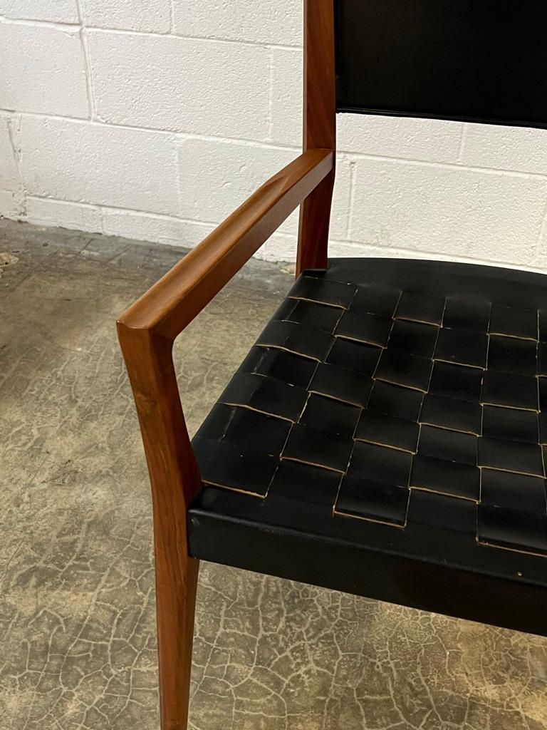 Four Leather Armchairs by Paul McCobb 3