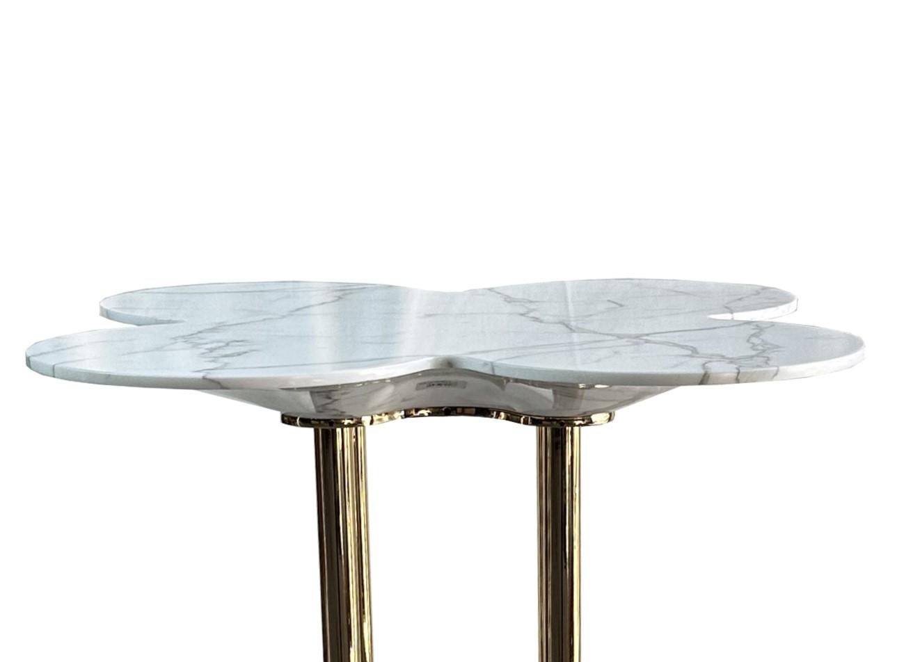 Mesa de comedor de mármol de cuatro hojas by Euromarmi Store Posmoderno en venta