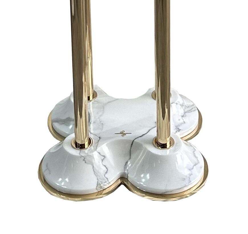 Mesa de comedor de mármol de cuatro hojas by Euromarmi Store Italiano en venta