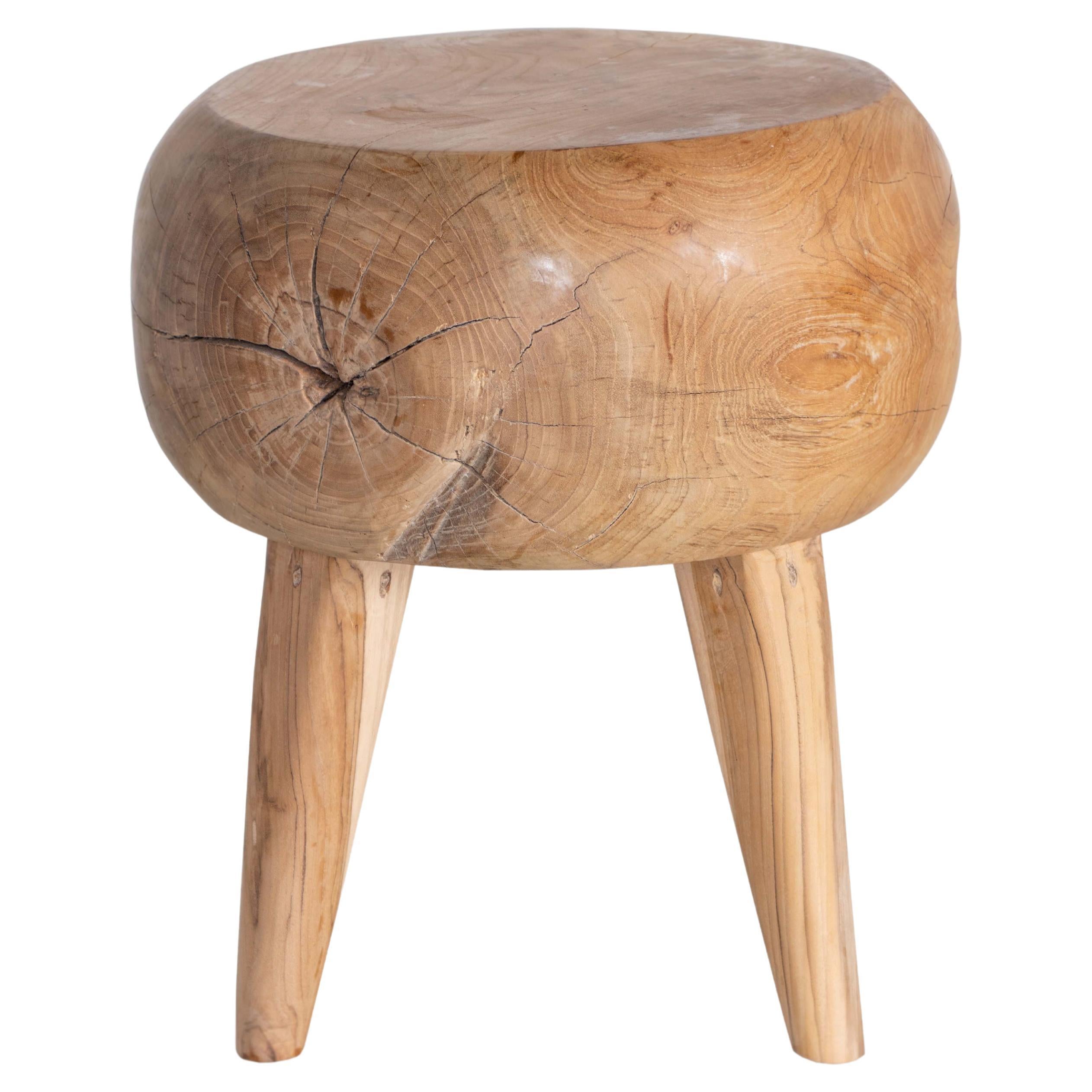 Four Leg Wood End Table/Stool For Sale at 1stDibs