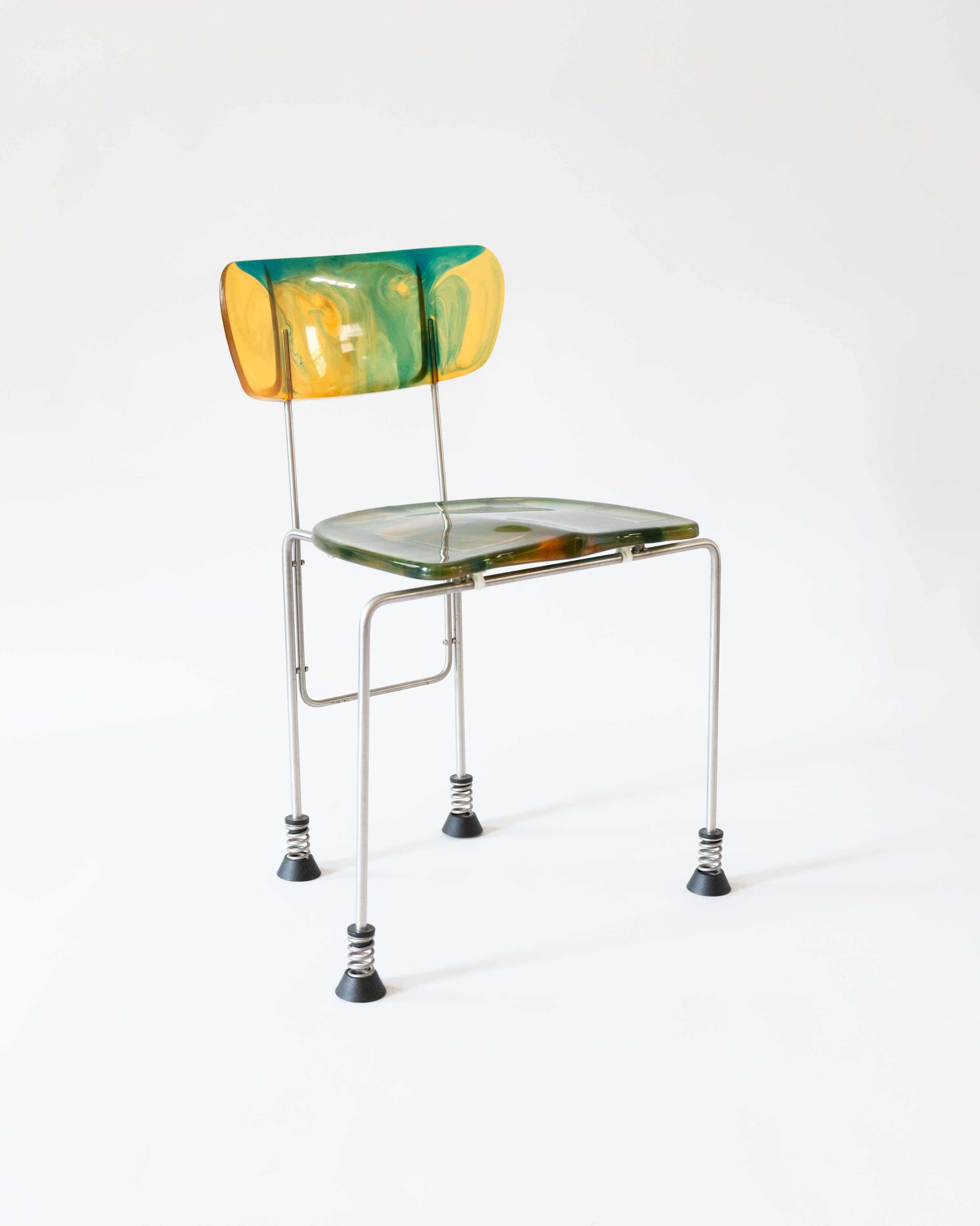 Late 20th Century Four legged Broadway Chair by Gaetano Pesce For Sale