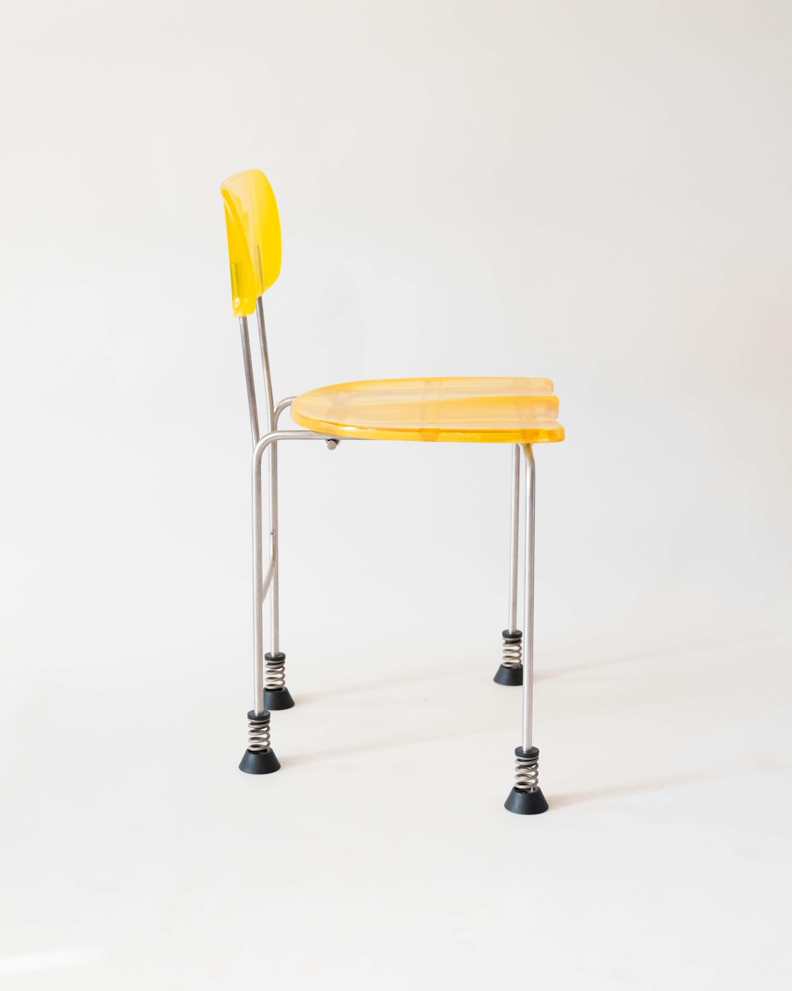 Italiano Sedia Broadway a quattro gambe di Gaetano Pesce - edizione limitata giallo estremo in vendita