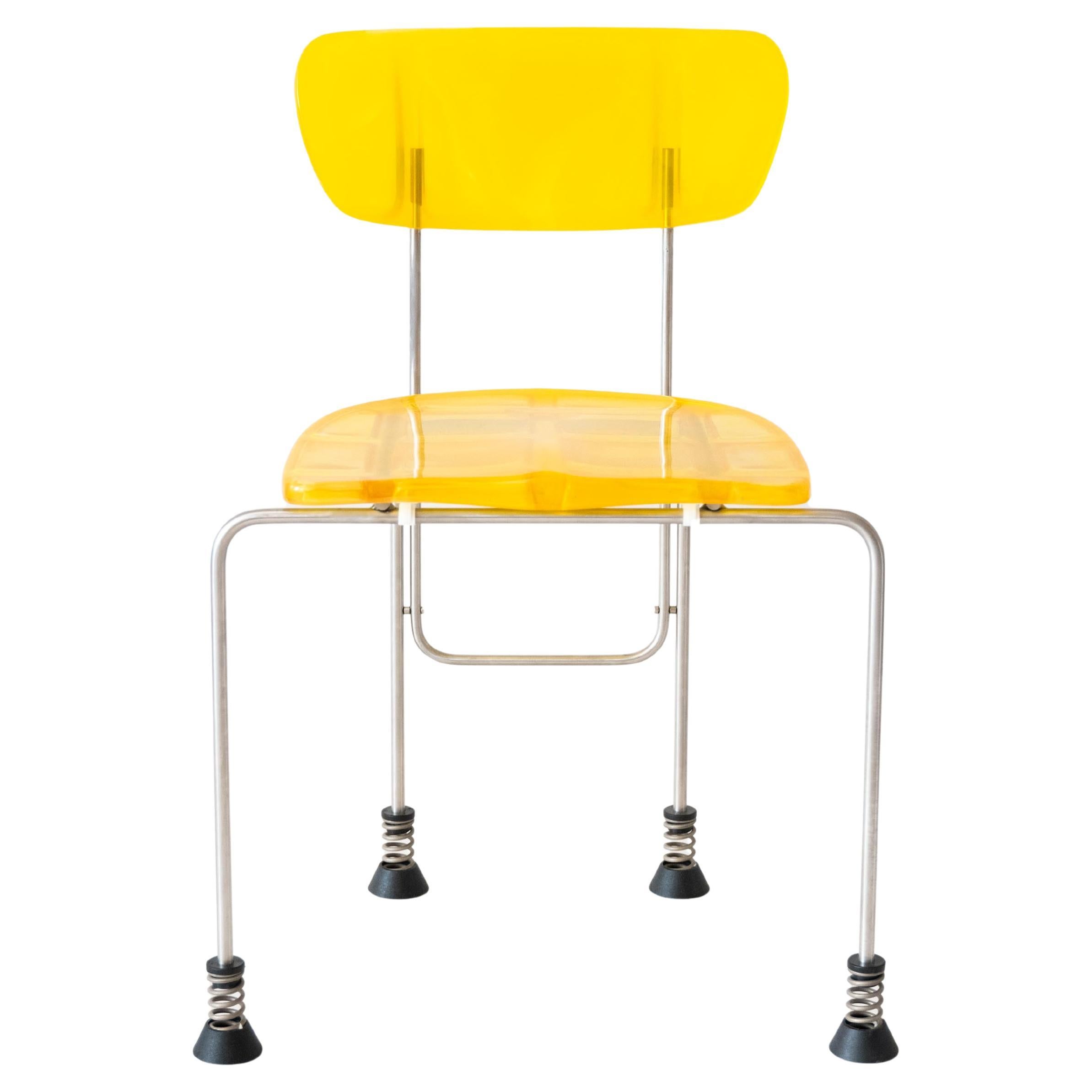 Sedia Broadway a quattro gambe di Gaetano Pesce - edizione limitata giallo estremo