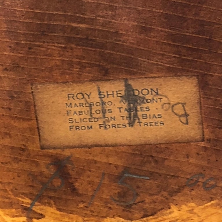 Four Legged Free Edge Cocktail Table By Roy Sheldon at 1stDibs four