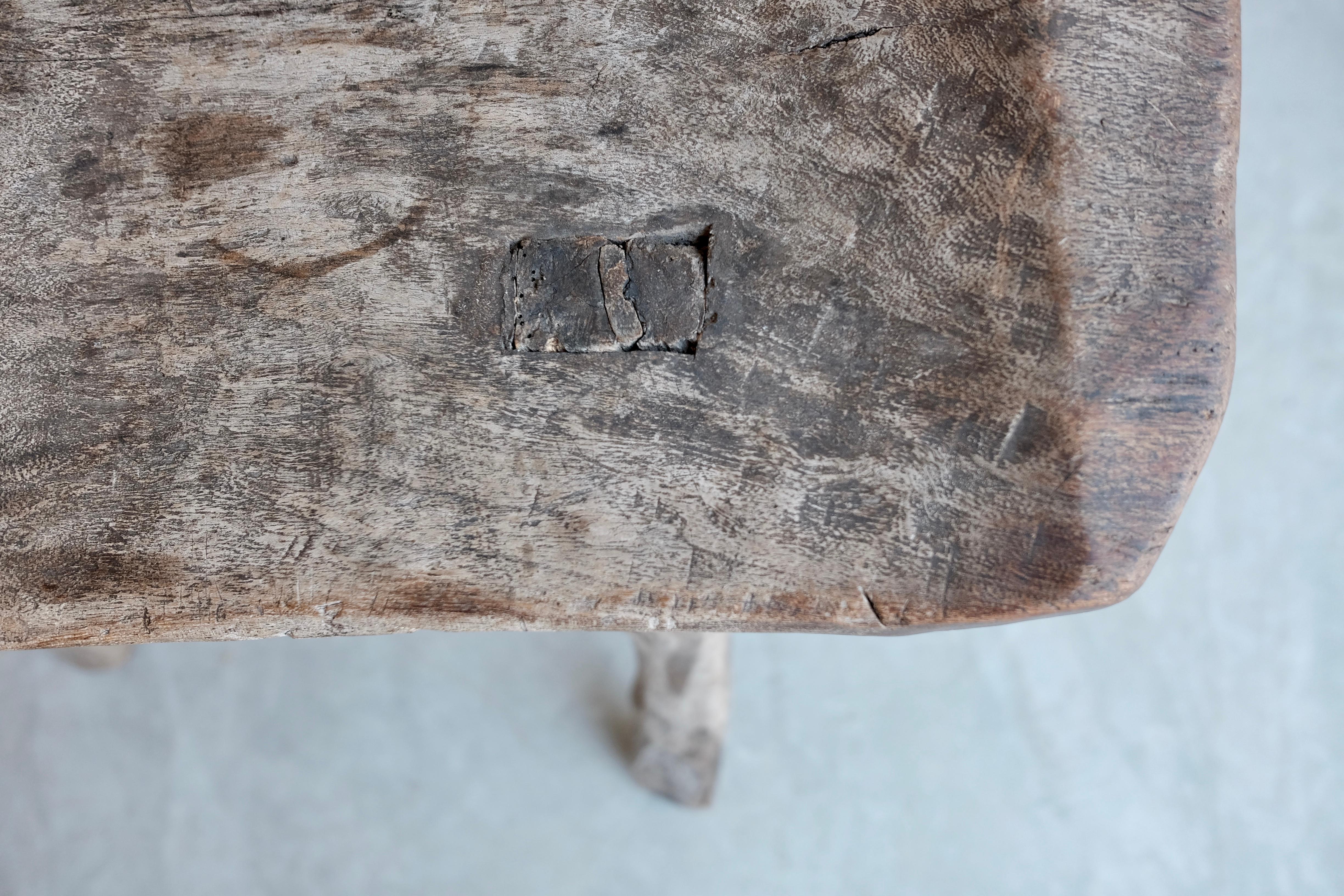 Four Legged Primitive Stool from Mexico 7