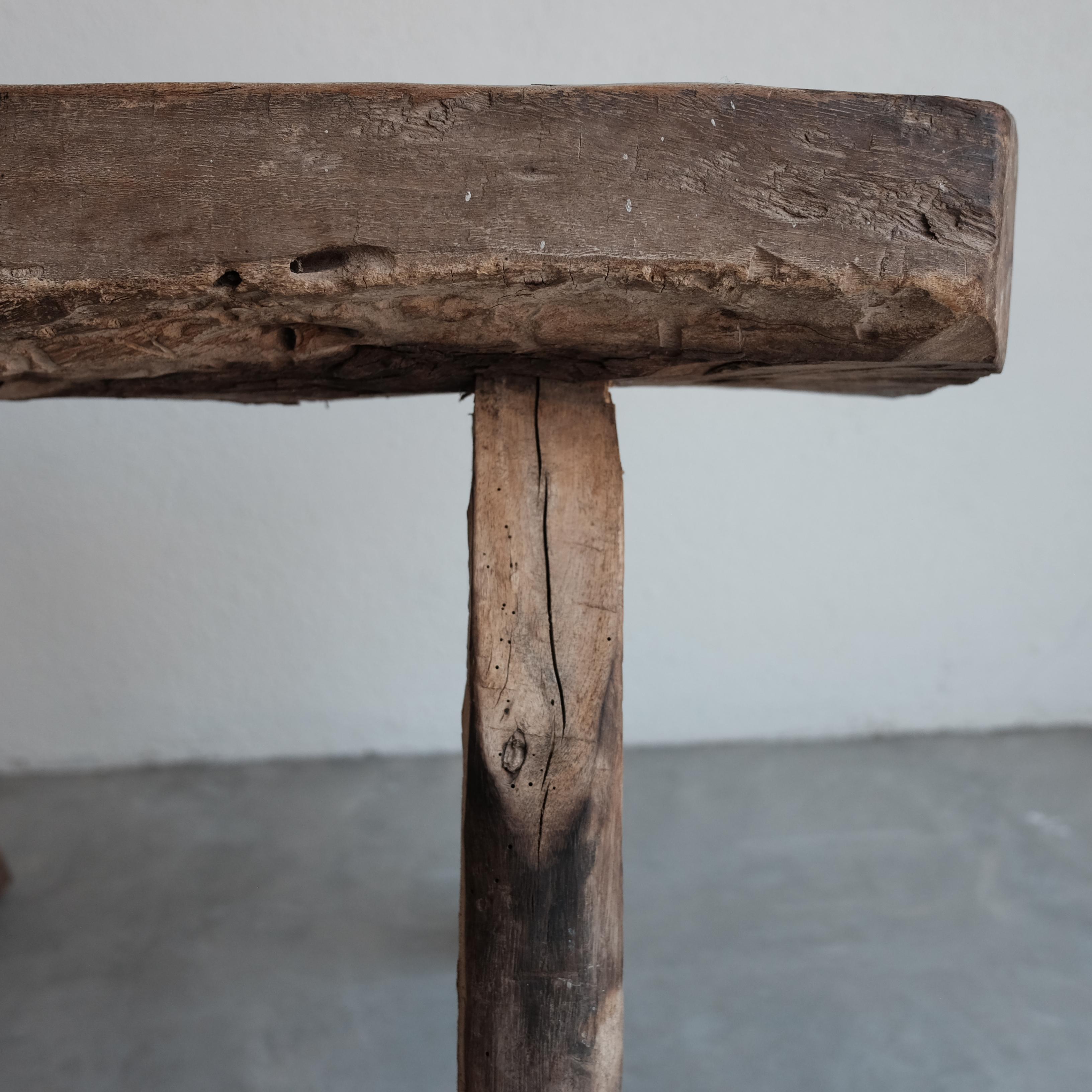 Four Legged Primitive Stool from Mexico 1