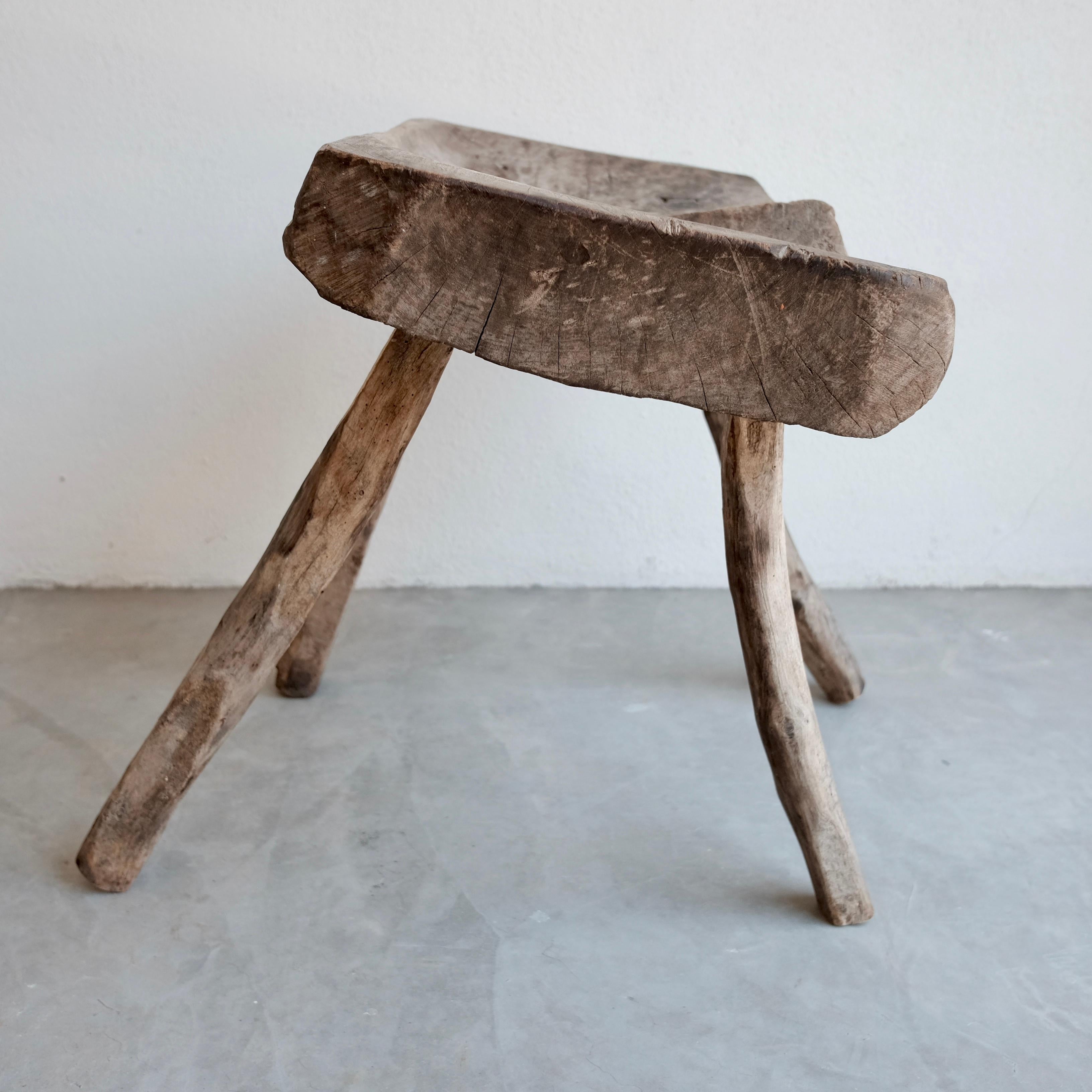 Four Legged Primitive Stool from Mexico 2