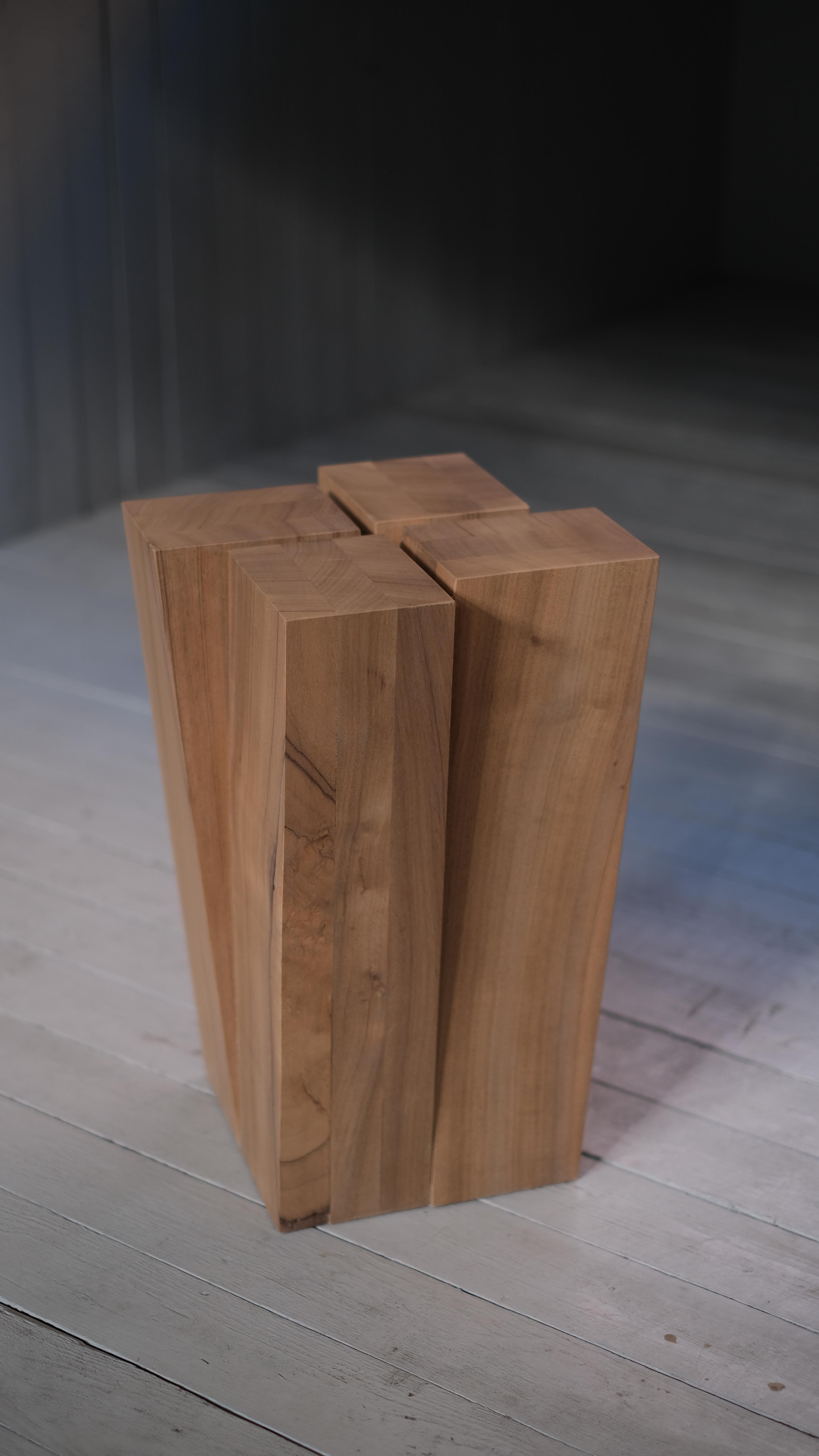 Contemporary Four Legs Stool Naturel by Arno Declercq