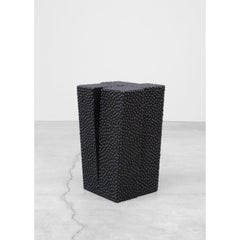 Tabourets à quatre pieds en Wood Iroko et clous en cuivre par Arno Declercq