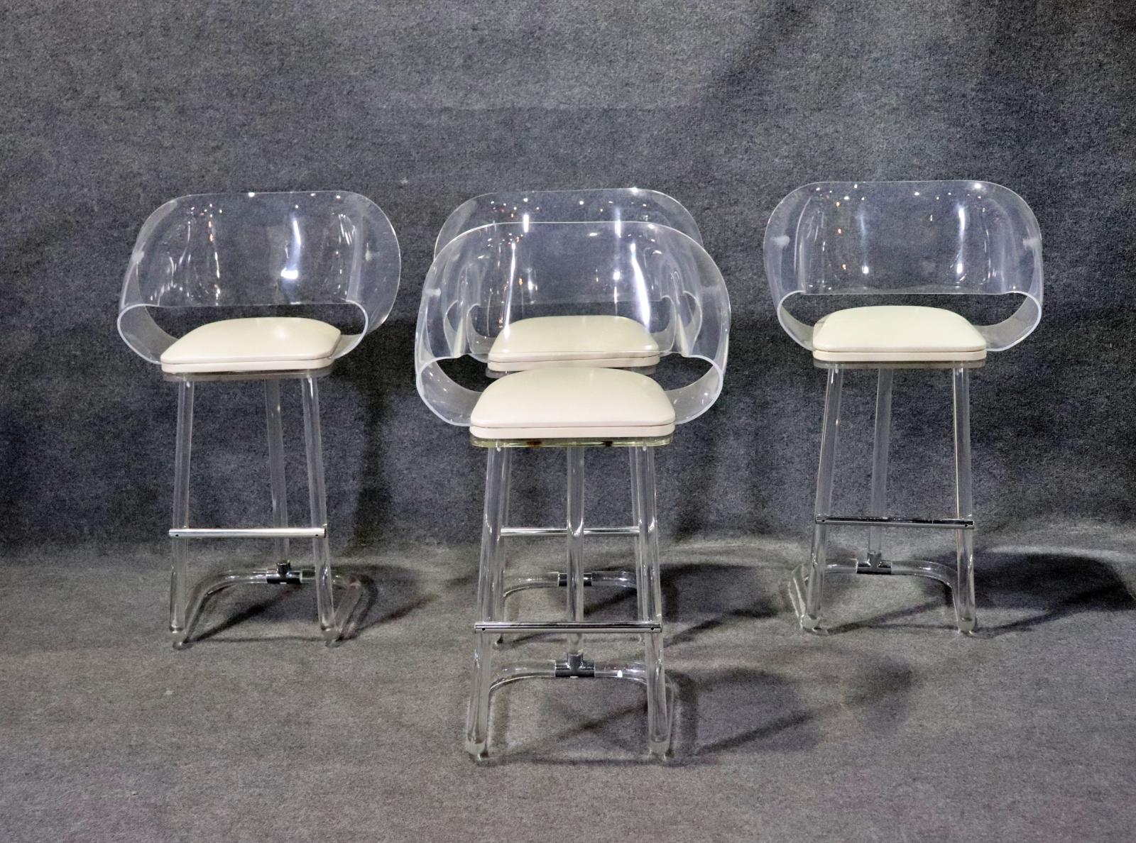 Four Leon Frost Counter Stools For Sale 1