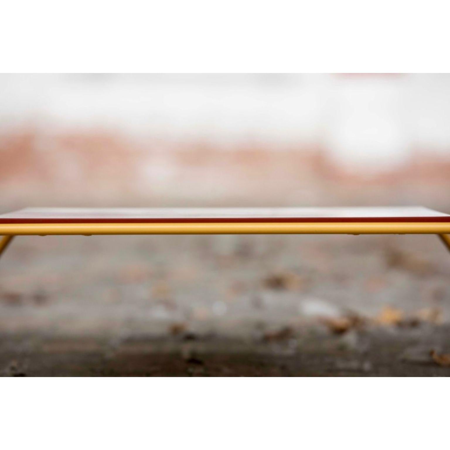 Steel Four Levels Coffee Table by Maria Scarpulla