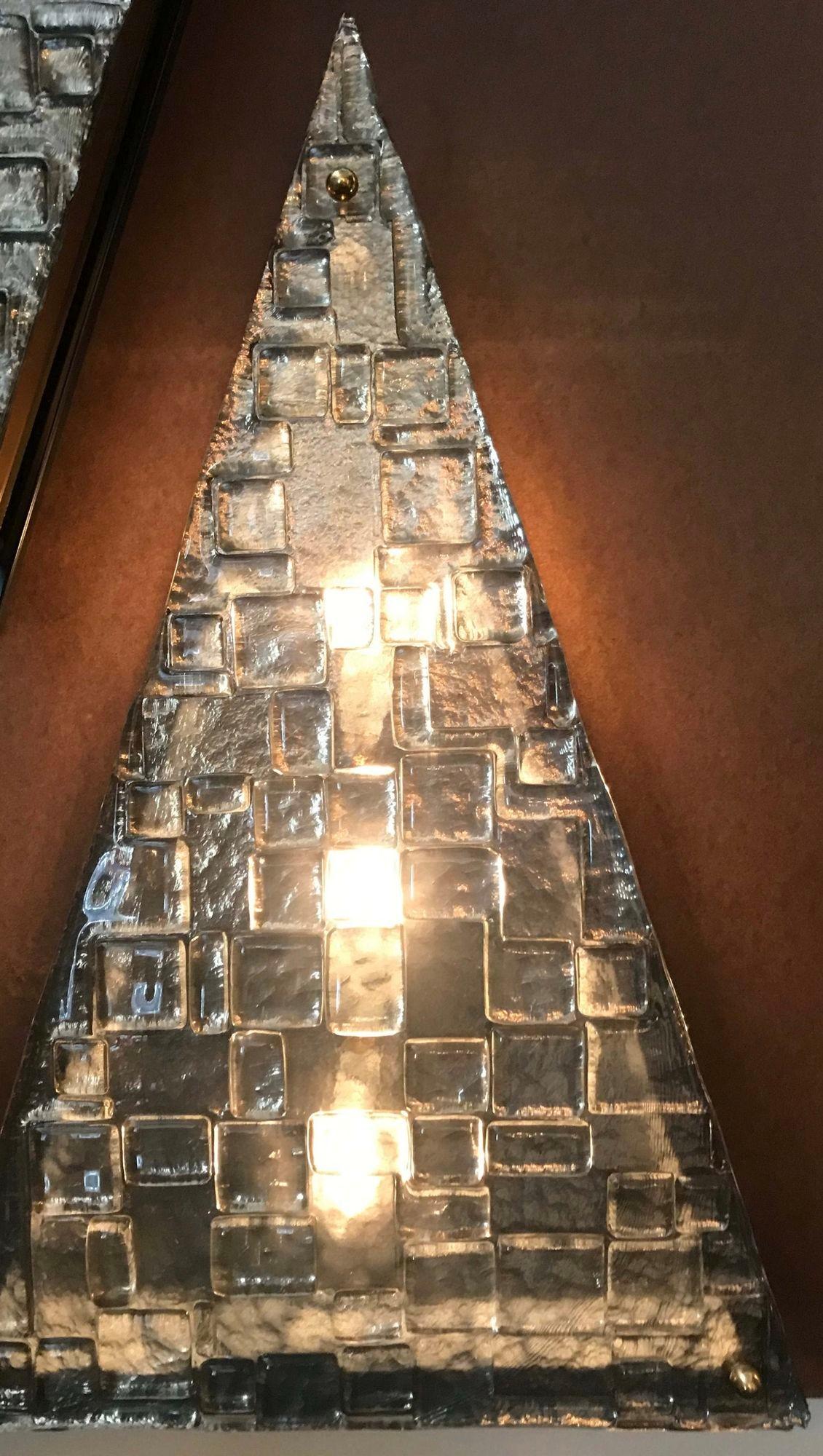 Verre de Murano Quatre appliques Luxor en édition limitée conçues par Gianluca Fontana, Italie, années 2000 en vente