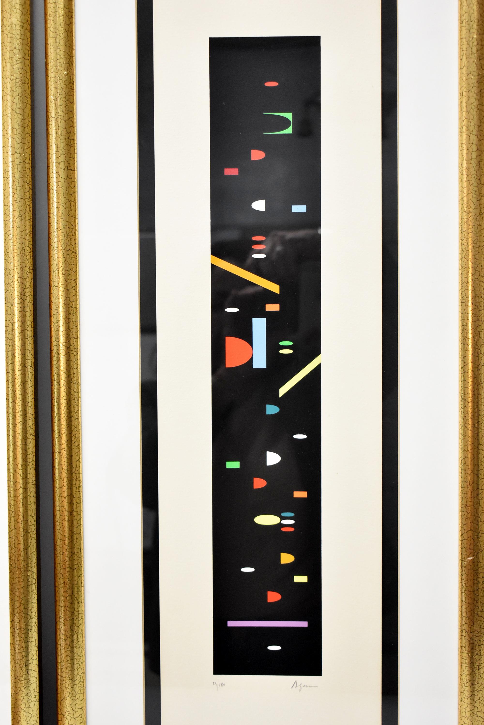 Cuatro grabados de edición limitada de Yaacov Agam 89 / 180 Moderno en venta