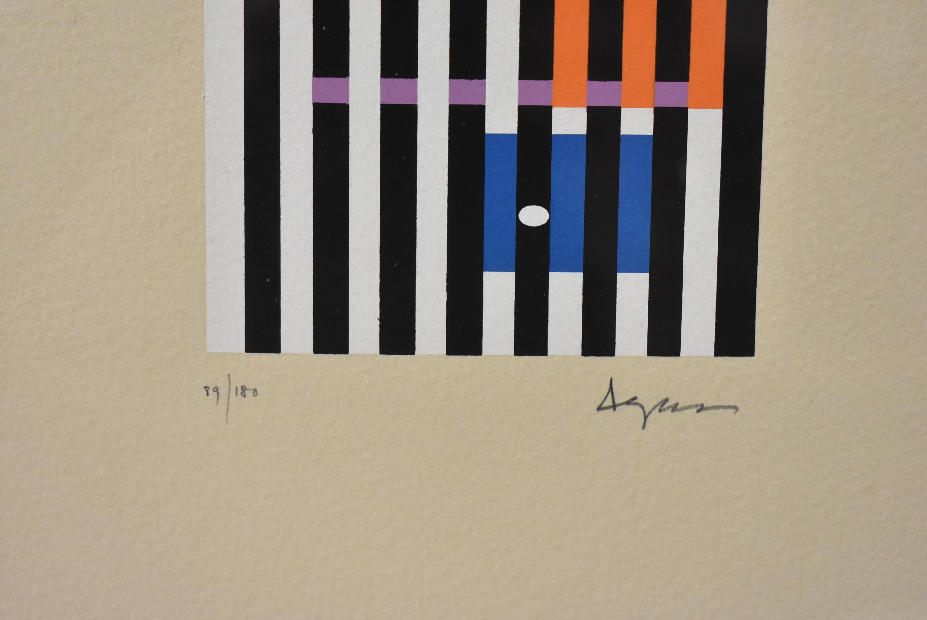 20th Century Four Limited Edition Prints By Yaacov Agam 89 / 180 For Sale