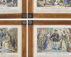 Four lithographs - Scenes from the life of Inês de Castro