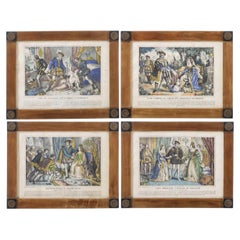 Four lithographs - Scenes from the life of Inês de Castro