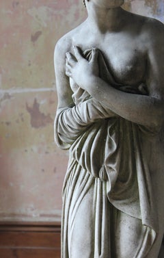 Quattro statue femminili di Lorenzo Dal Torrione Classicist Grand Tour Pietrasanta Italia