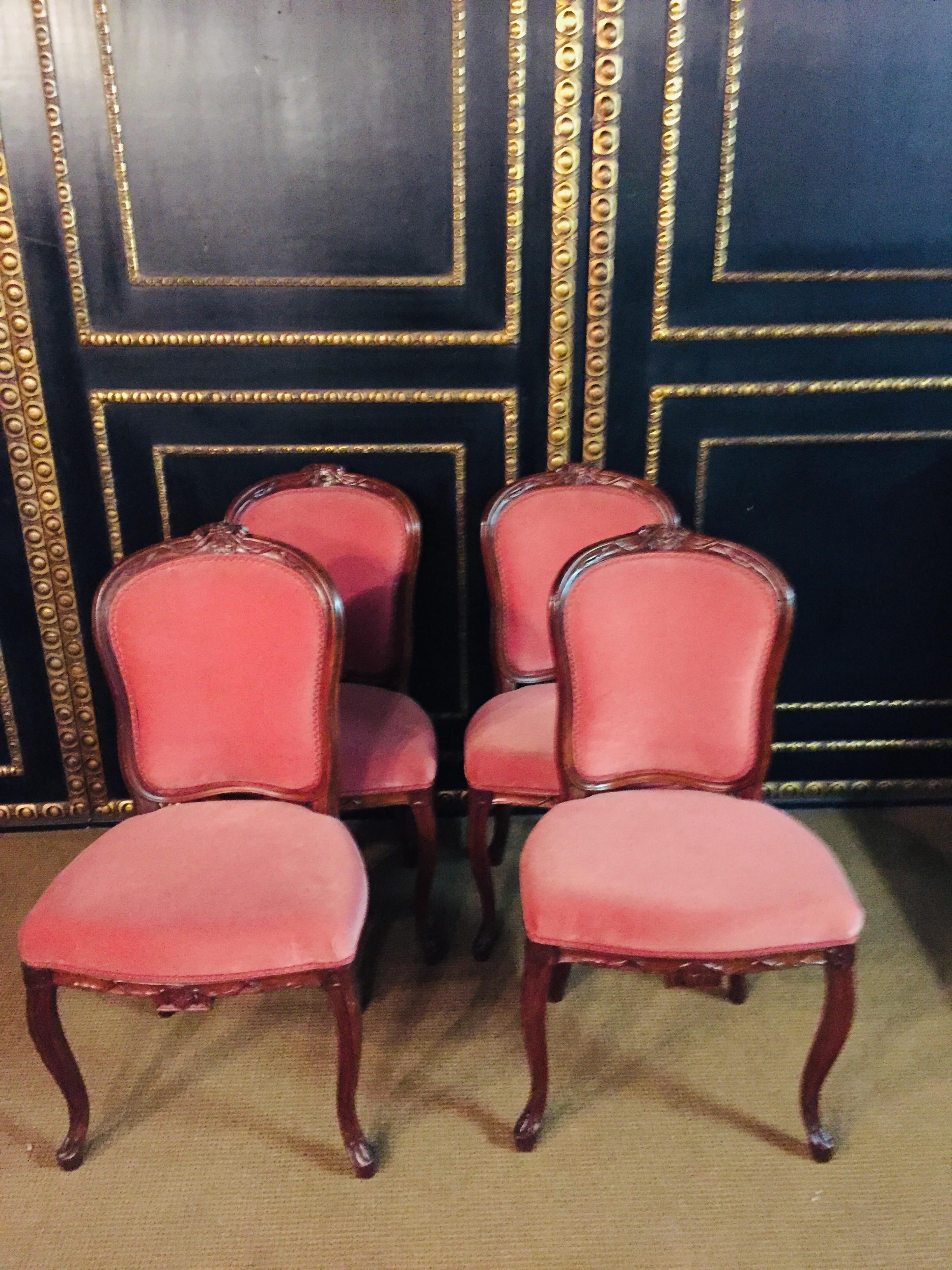 Louis XVI Four Louis Seize Chairs, circa 1850-1880