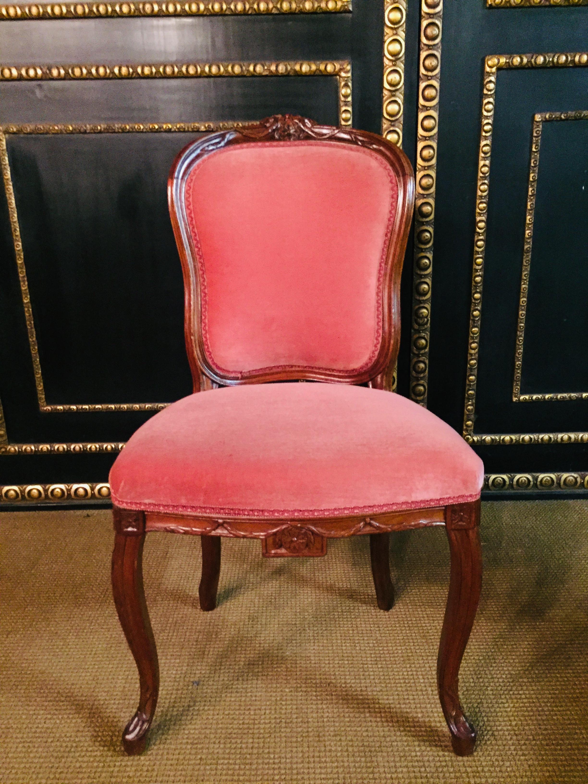18th Century and Earlier Four Louis Seize Chairs, circa 1850-1880