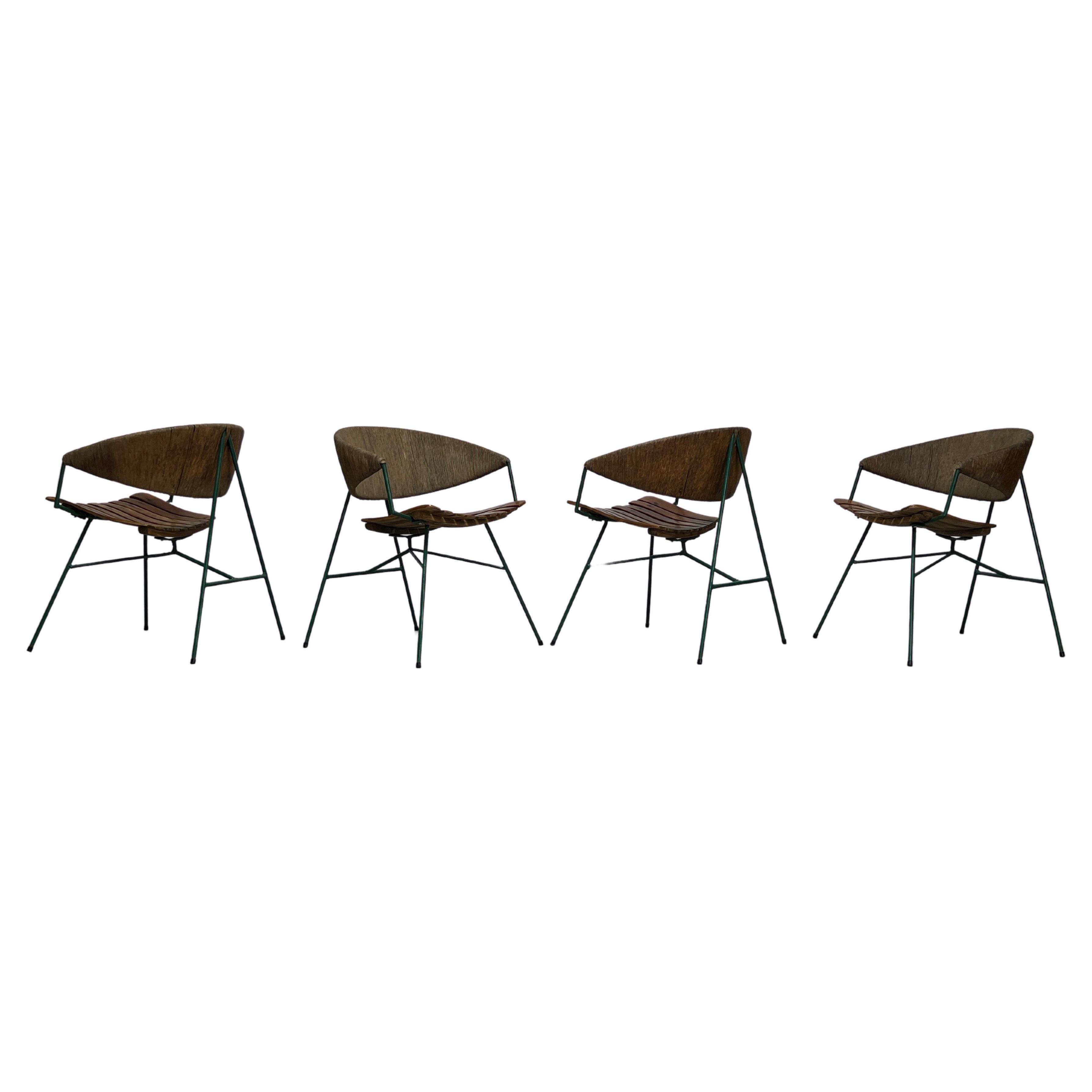Four Lounge Chairs by Arthur Umanoff for Raymor For Sale