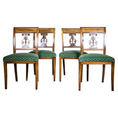 Antique Four Mahogany Chairs, circa 1880