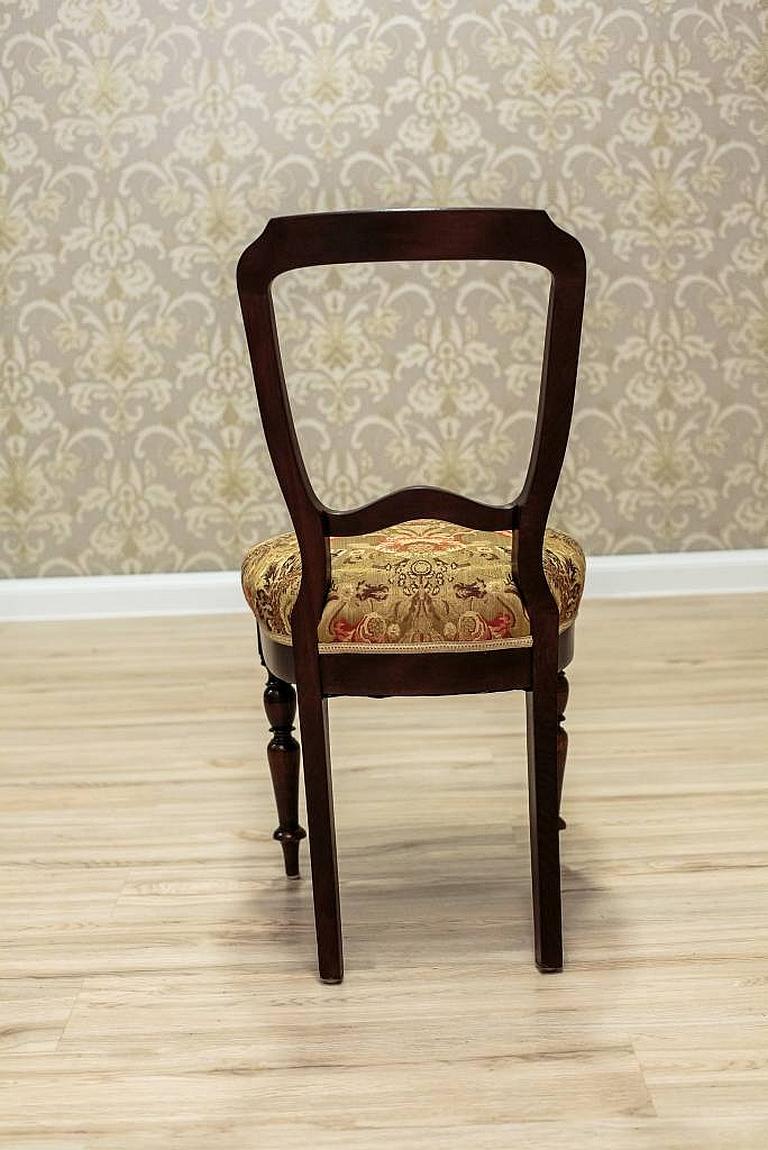1930s Vintage Mahogany Chairs - Set of 4 In Good Condition For Sale In Opole, PL