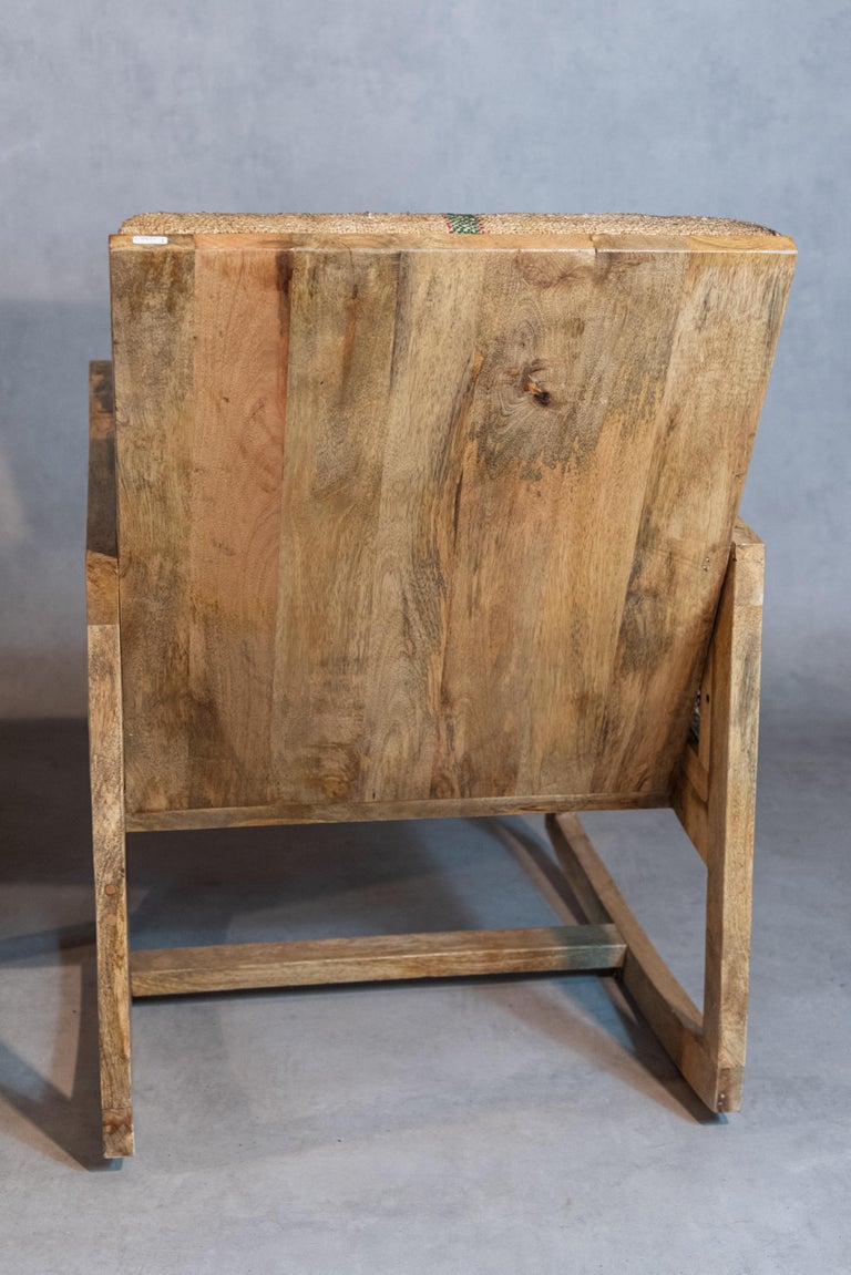 Four Mahogany and Hemp French Rocking Chairs For Sale at 1stDibs