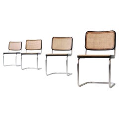 Four Cesca Chairs by Marcel Breuer for Gavina