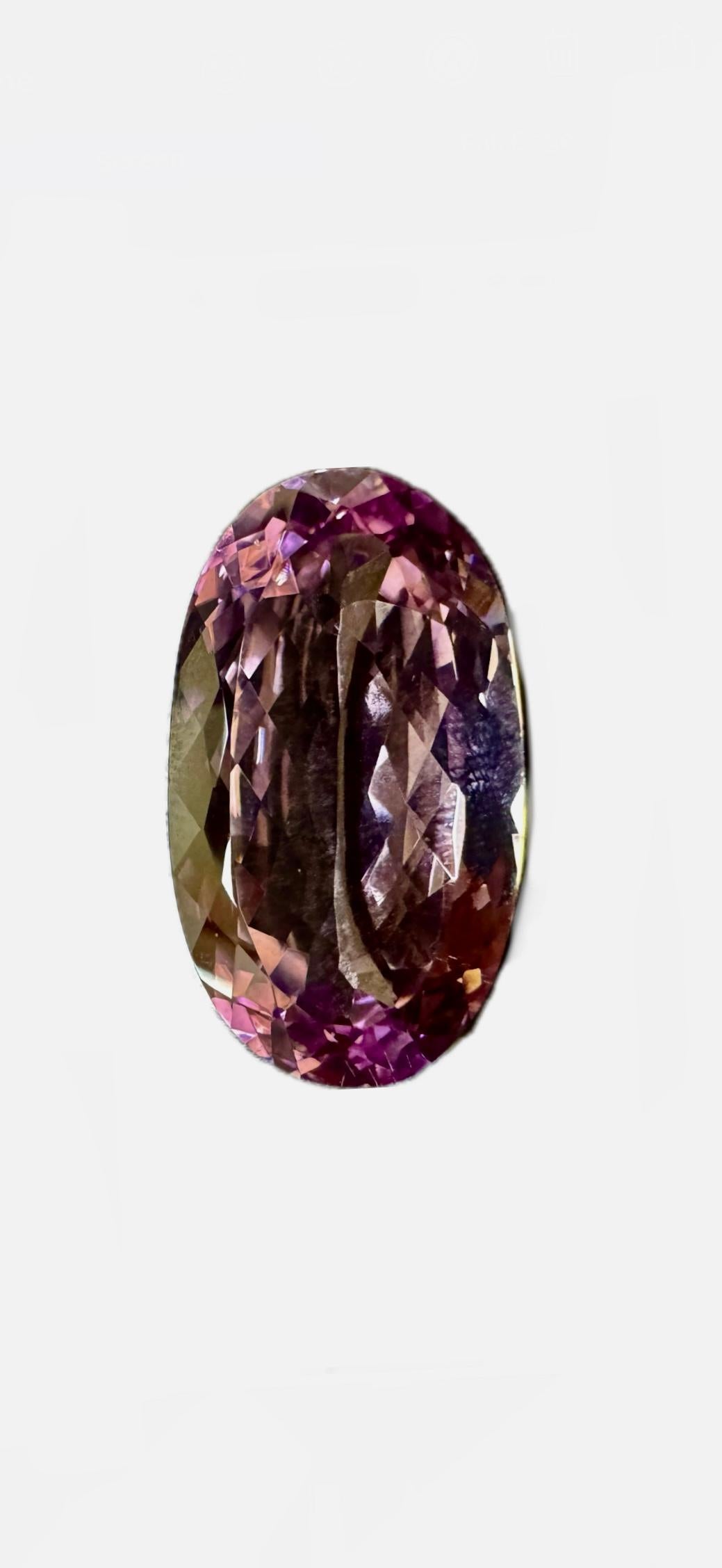 Kunzite ovale en forme de poire marquise non sertie certifiée GIA de 145,90 carats en vente 1