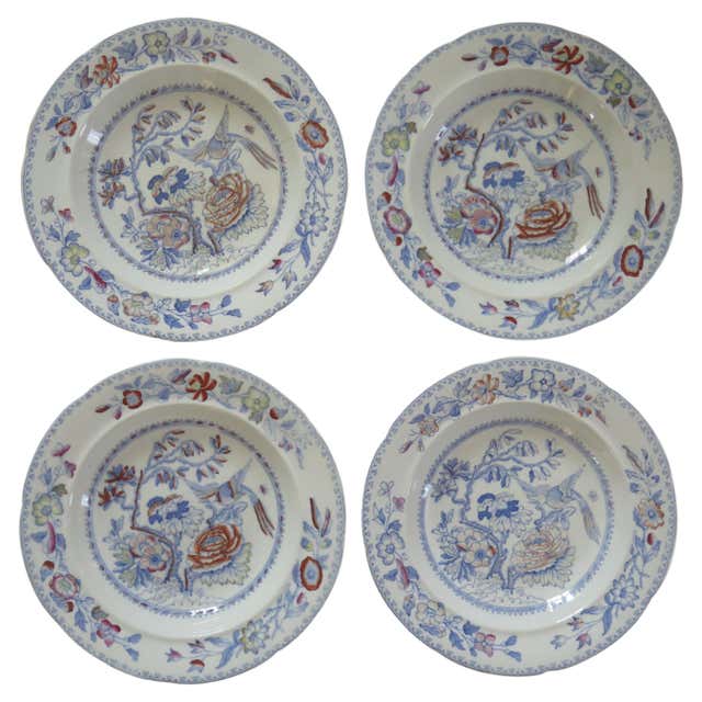 Masons Chinese Pattern Set of FOUR Masons Ironstone Large Bowls in Chinese Dragon Pattern ...