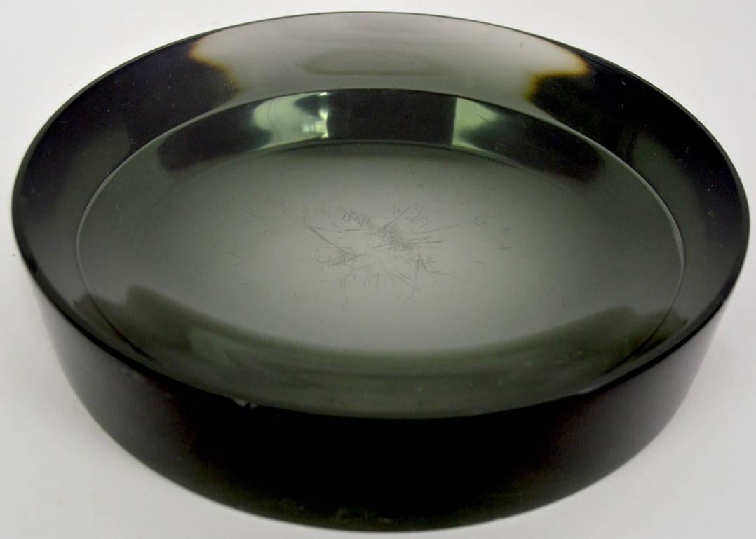 Italian Four Matched Murano Smoked Glass Bowls For Sale