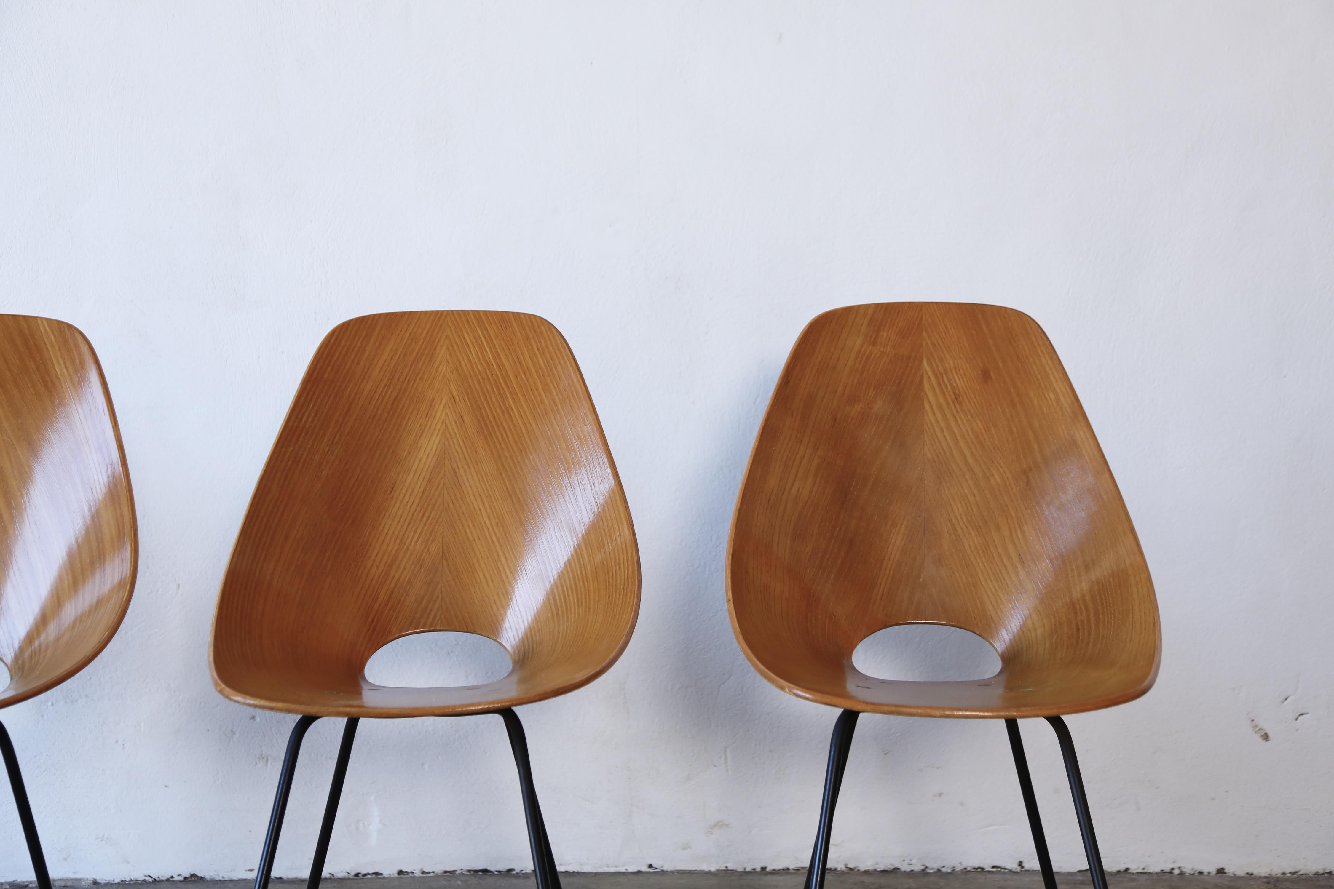 Four Medea Chairs by Vittorio Nobili, Fratelli Tagliabue, Italy, 1950s For Sale 2