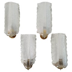 Quattro lampade da parete Barovier del Medioevo Italia
