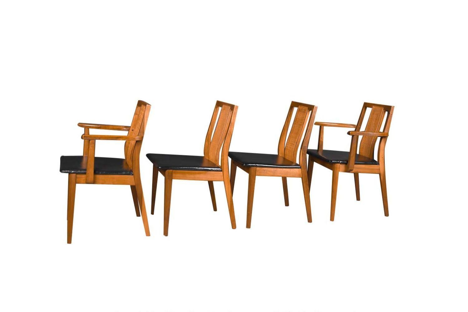 Mid-Century Modern Four Midcentury Chairs in the Style of Edward Wormley
