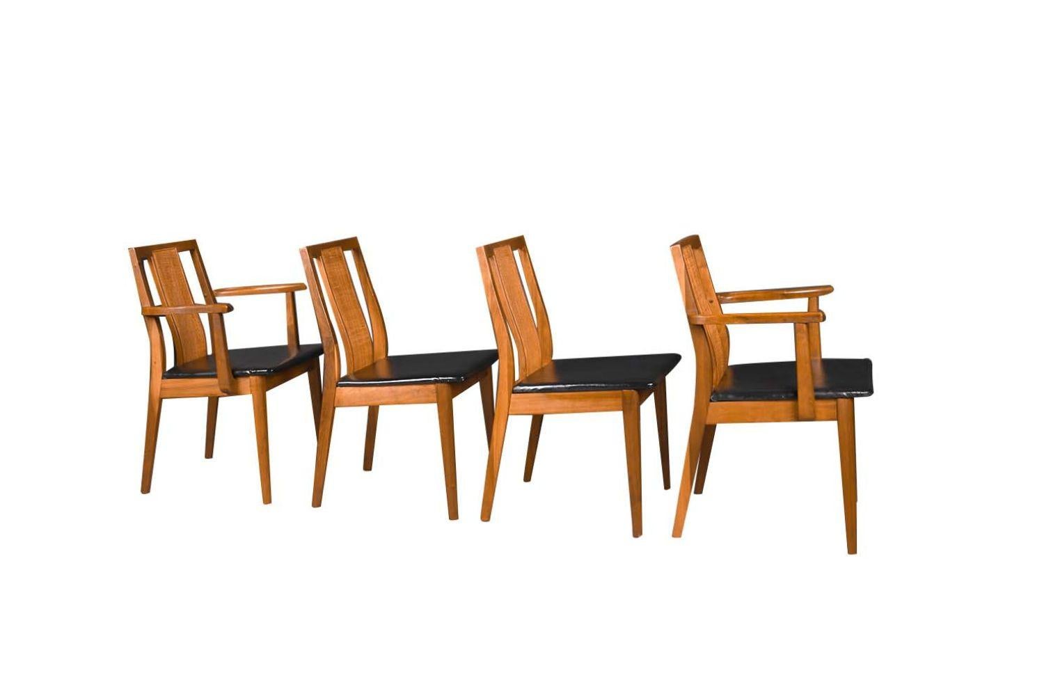 Mid-20th Century Four Midcentury Chairs in the Style of Edward Wormley