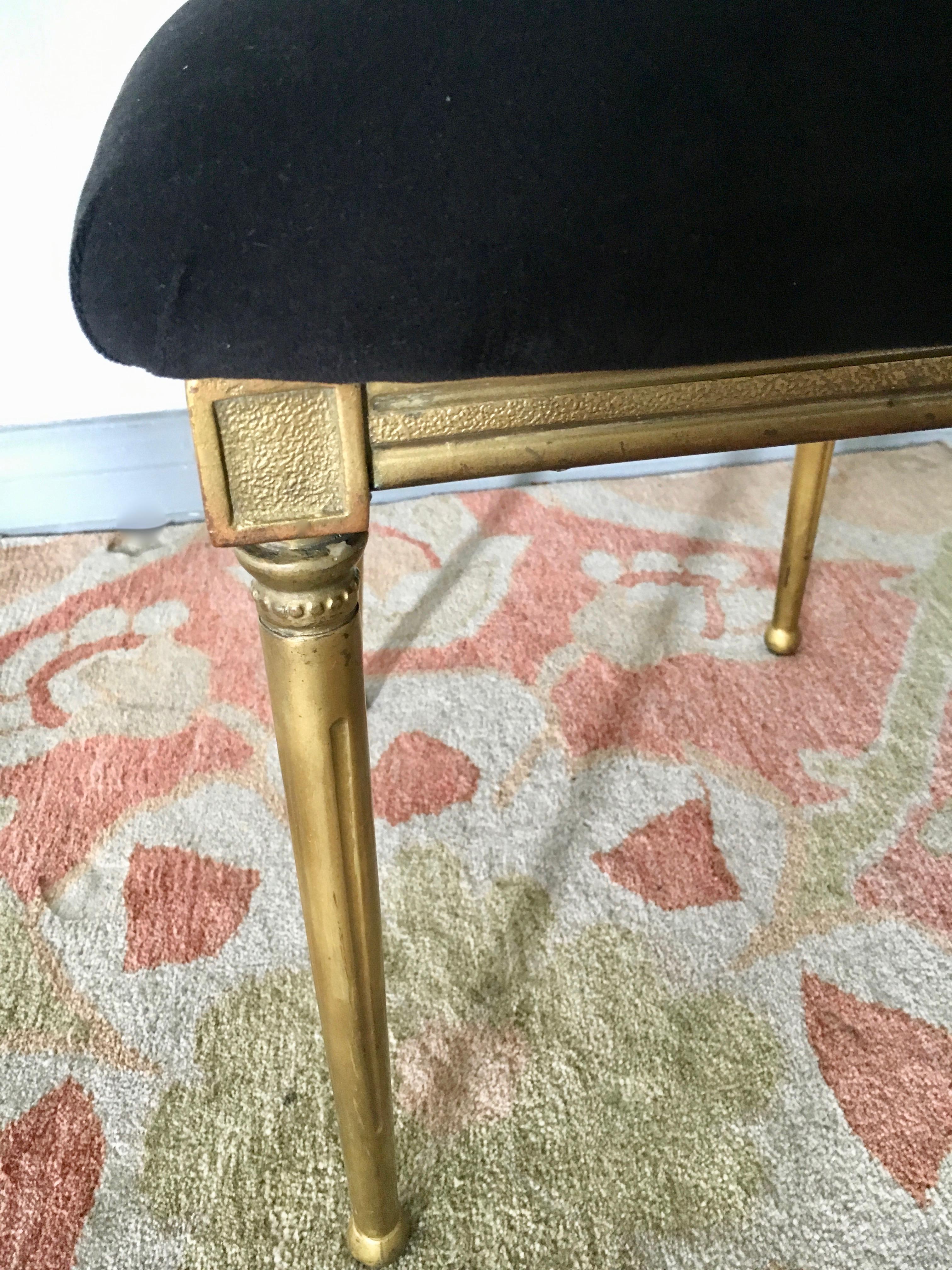 Resin Four Midcentury Gold Dining Chairs