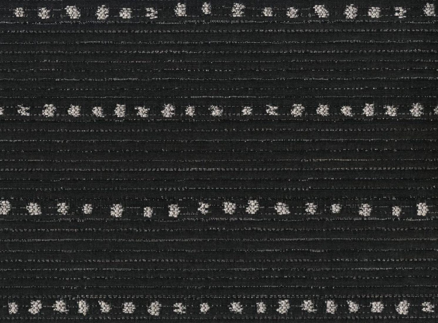 Cuatro Sillas Corazón Mid Century en Tela Negra de Lunares Perennes, Europa, años 60 en venta 3