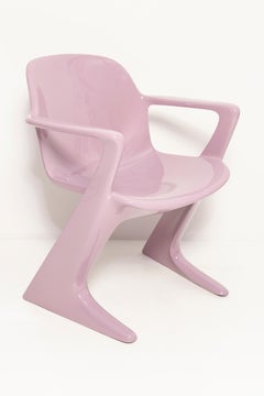 Four Mid-Century Lavender Kangaroo Chairs Designed by Ernst Moeckl Germany, 1968