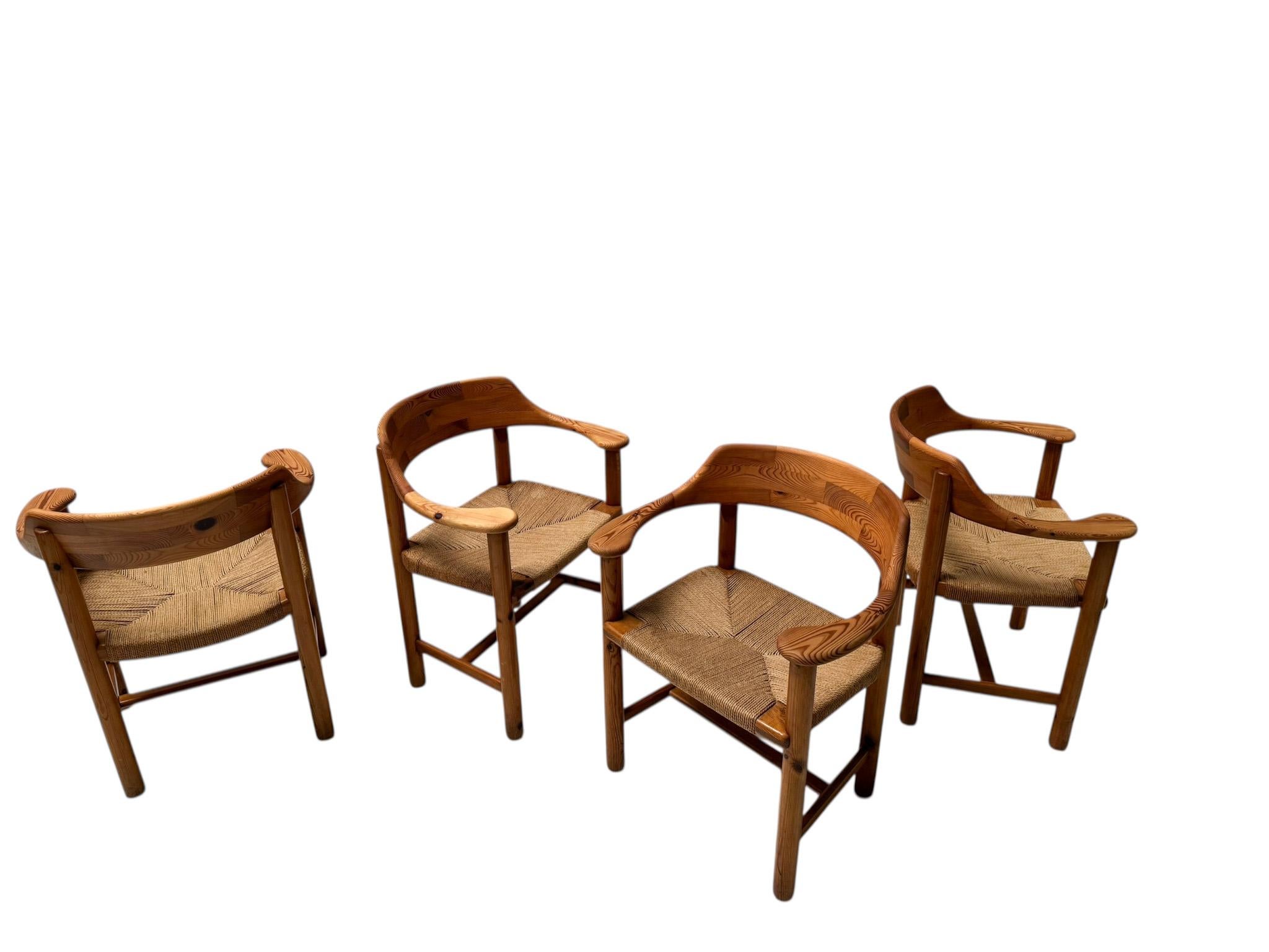 Danois Quatre fauteuils modernes du milieu du siècle par Rainer Daumiller, 1970 en vente