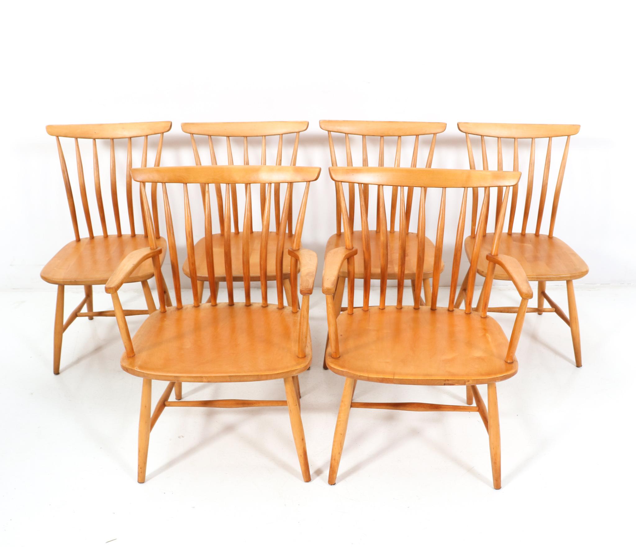 Vier moderne Stühle aus der Mitte des Jahrhunderts von Bengt Akerblom & Gunnar Eklöf für Akerblom (Birke) im Angebot