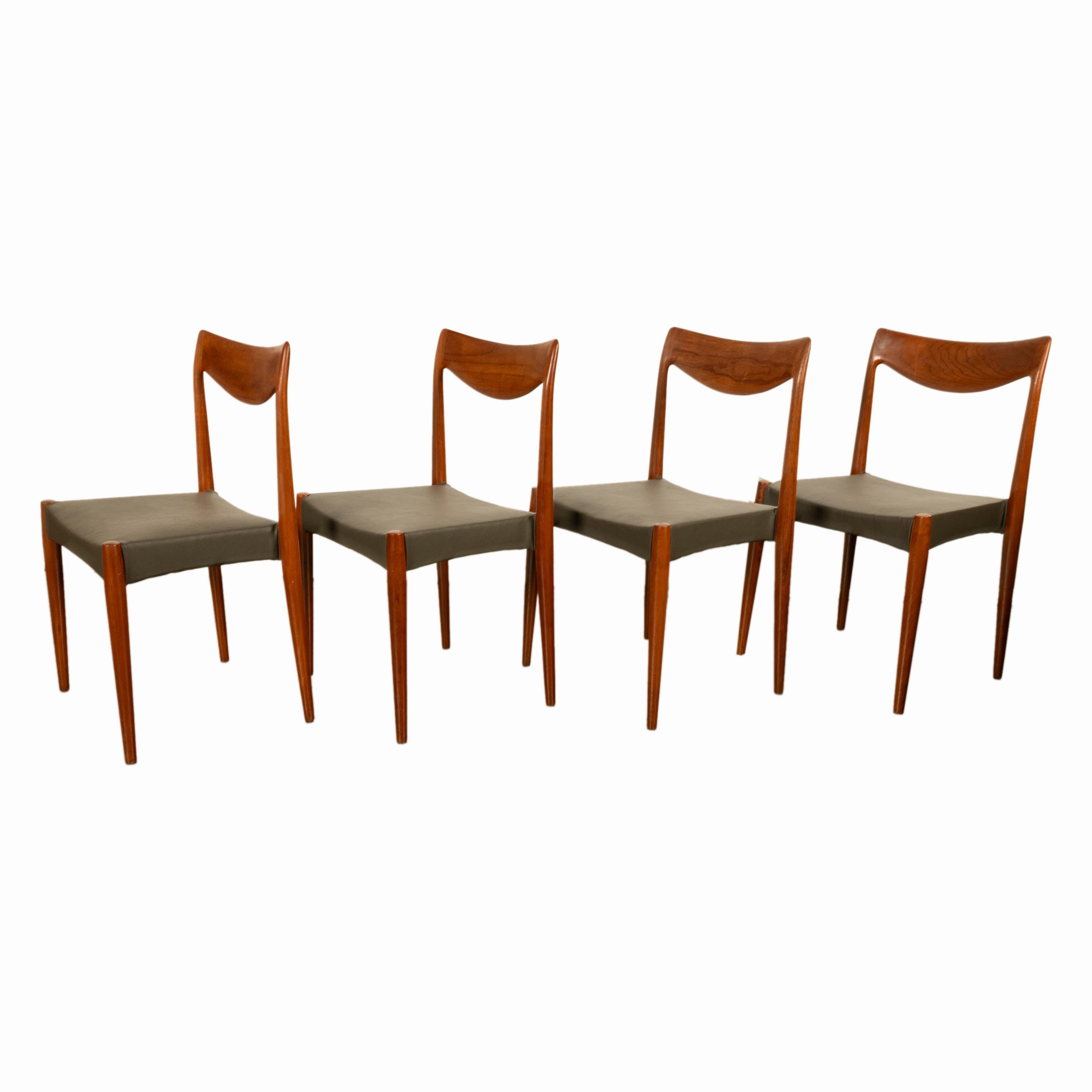 Norwegian Four Mid Century Modern Danish 