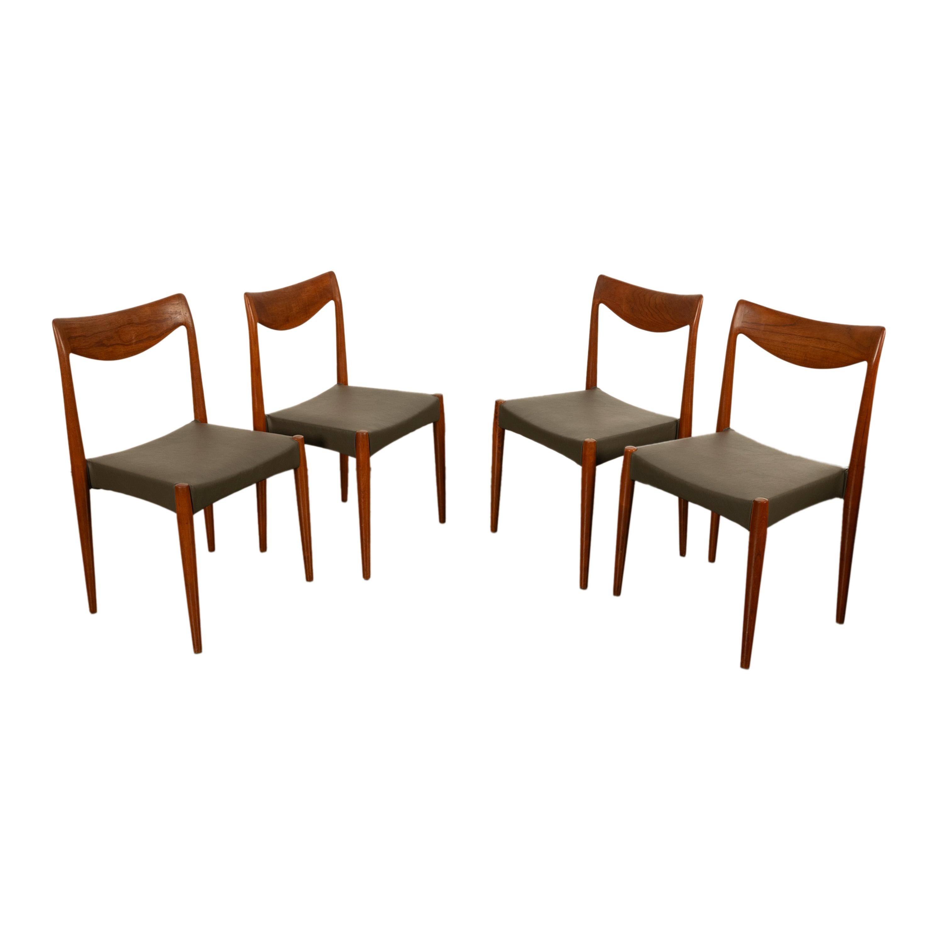 Four Mid Century Modern Danish 