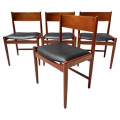 Four Mid-Century Modern Dining Room Chairs by Kurt Østervig for Sibast, 1960s